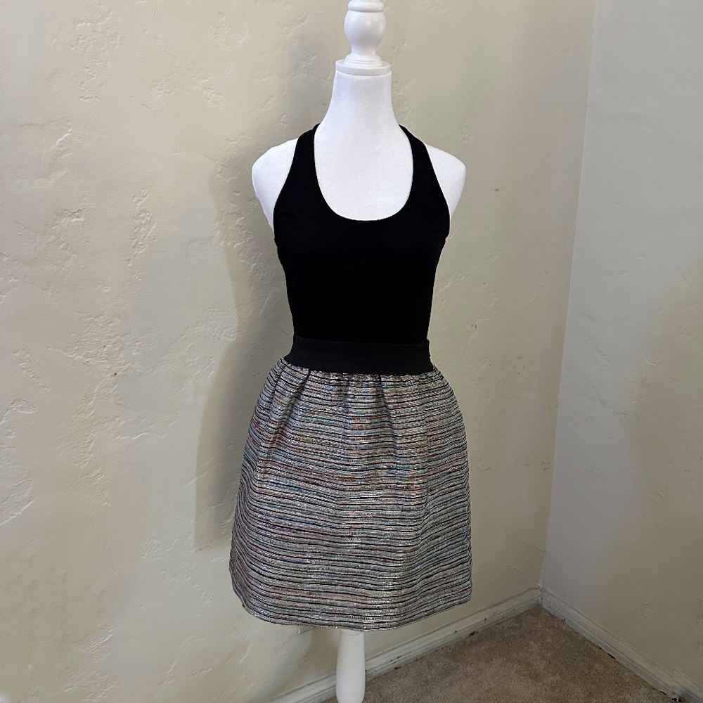 eight sixty Party Dress/Metallic Skirt Size L